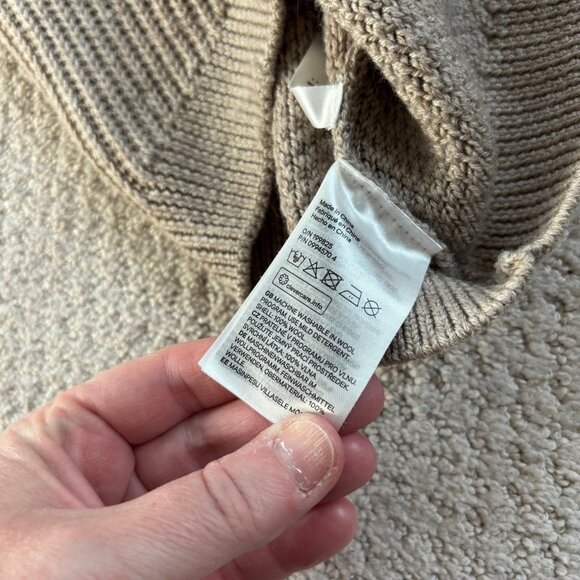 H&M taupe brown wool blend sweater tunic - Picture 5 of 6